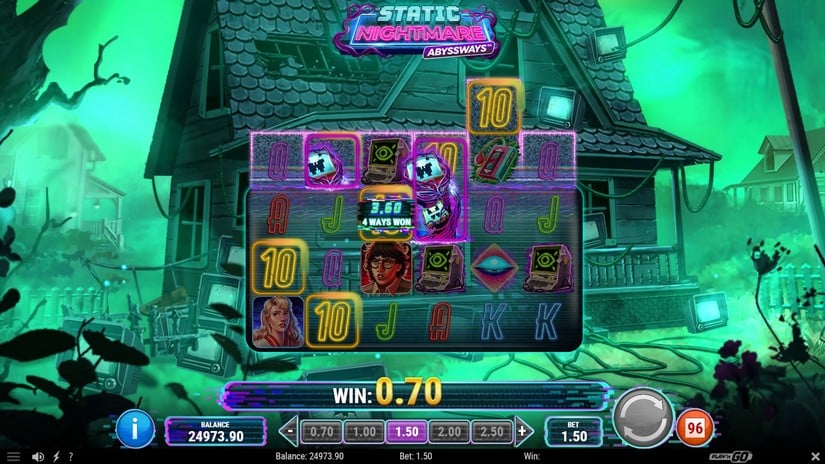 Static Nightmare Abyssways slot screen 3