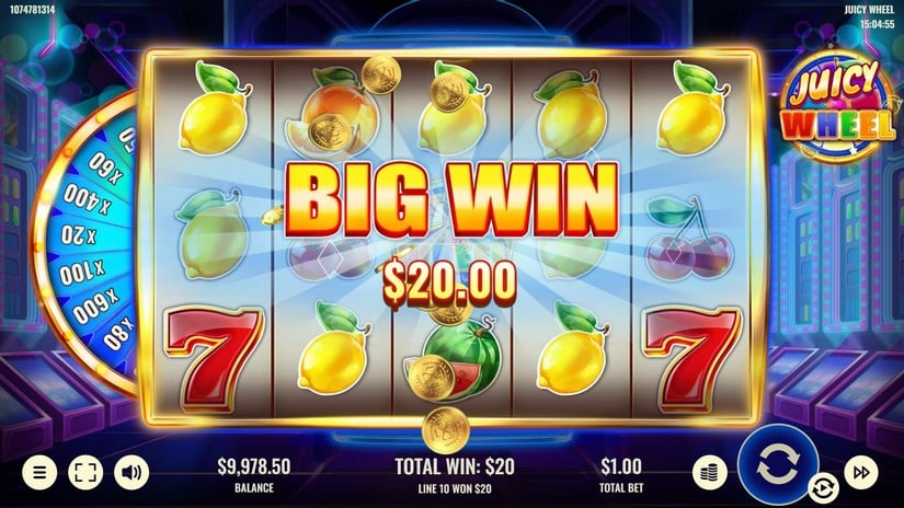 Juicy Wheel slot screen 2