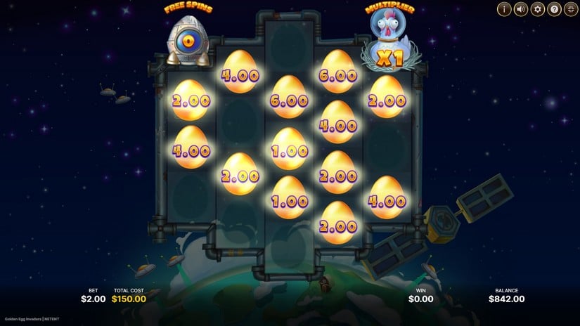 Golden Egg Invaders slot screen 5