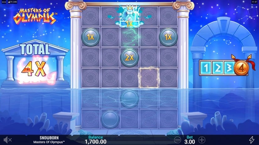 Masters of Olympus slot screen 4