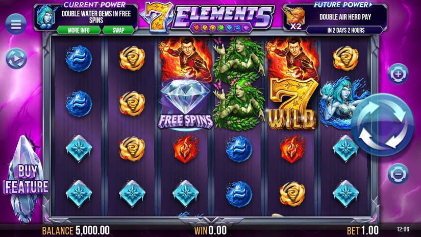 7 Elements slot screen 1
