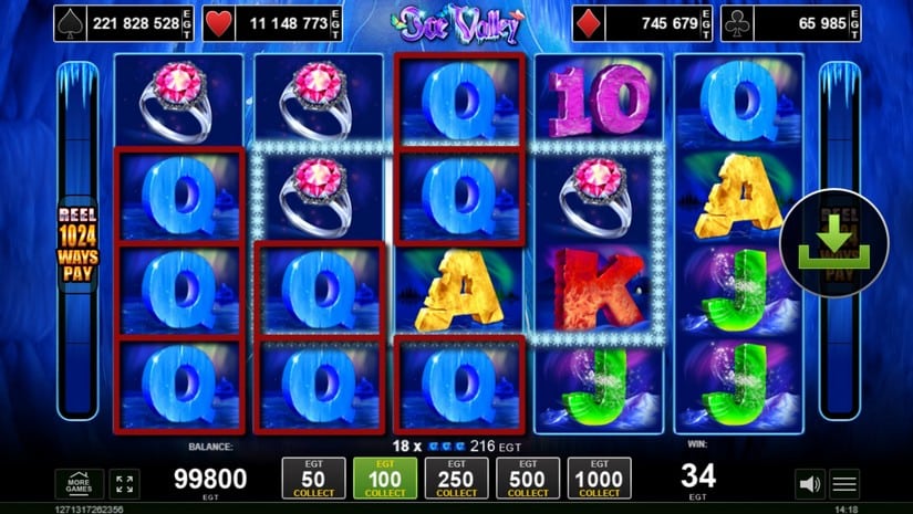 Ice Valley slot screen 2
