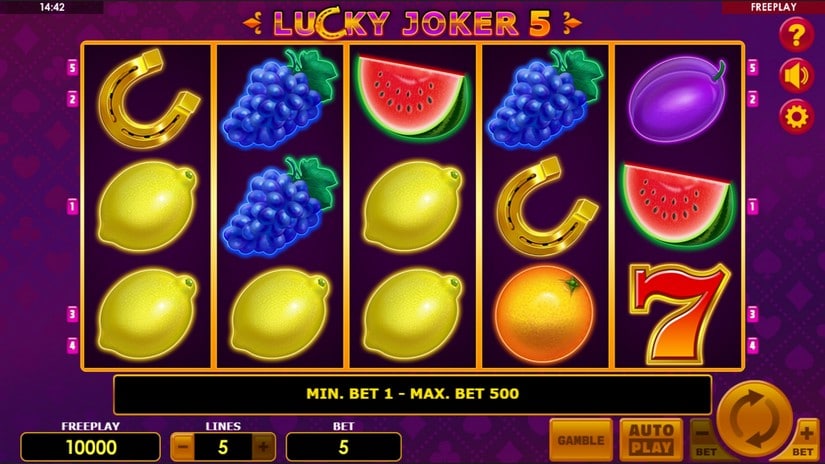 Lucky Joker 5 slot screen 1