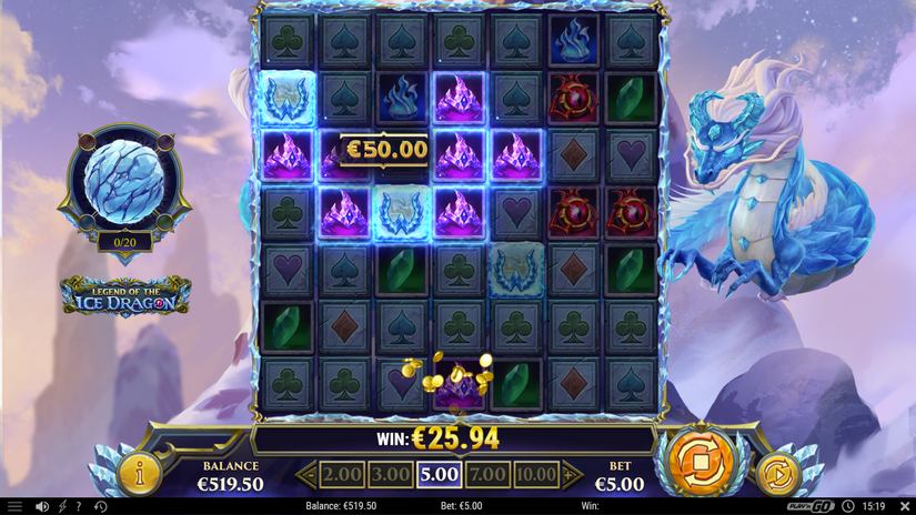 Legend of the Ice Dragon slot screen 3