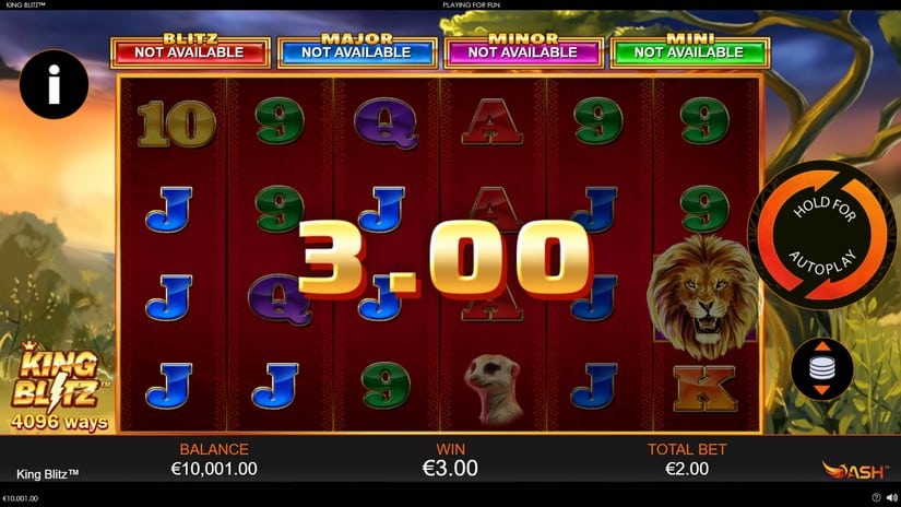 King Blitz slot screen 2
