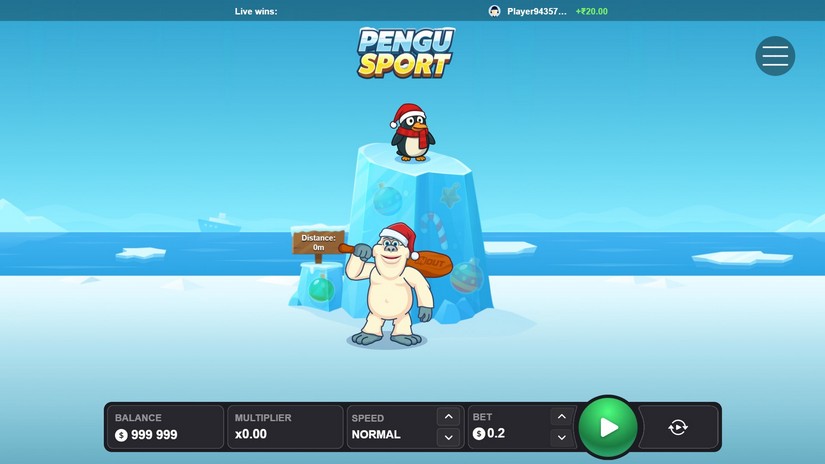 Pengu Sport slot screen 1