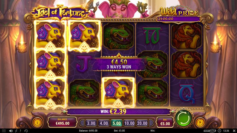 Idol of Fortune slot screen 2