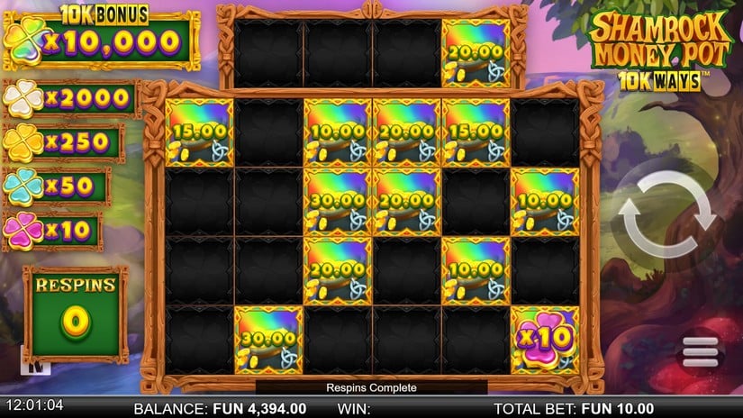 Shamrock Money Pot 10K ways slot screen 5