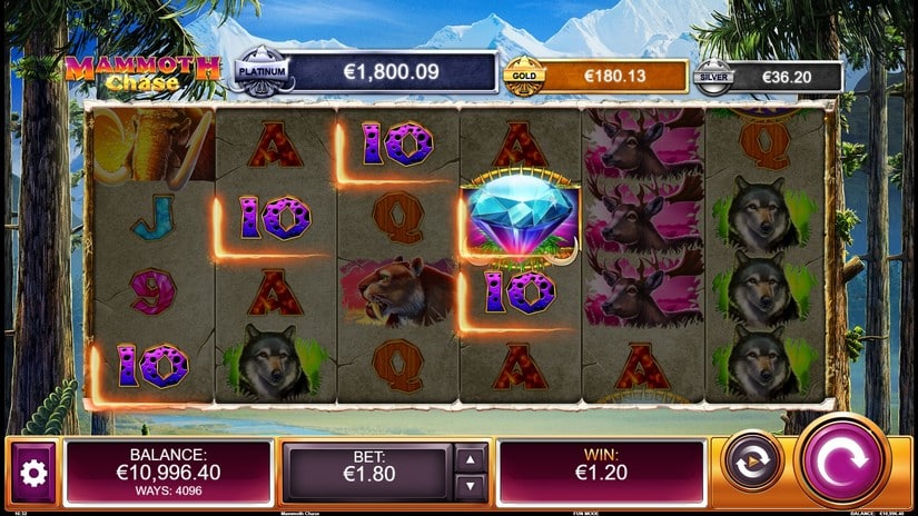 Mammoth Chase slot screen 3