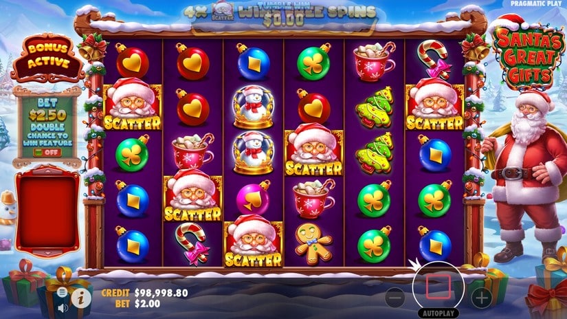 Santa’s Great Gifts slot screen 4