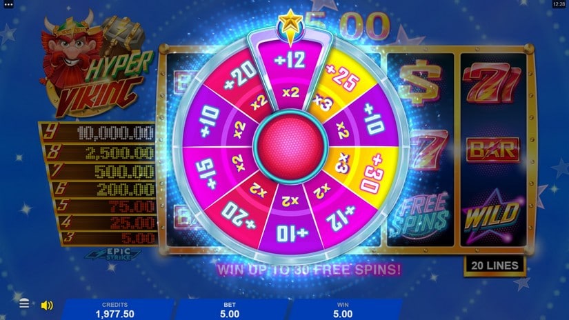 Hyper Viking slot screen 6