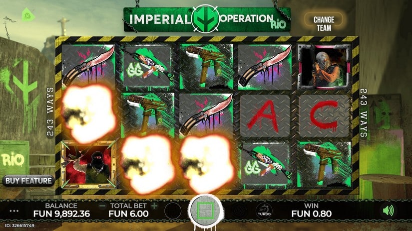 Imperial: Operation Rio slot screen 3