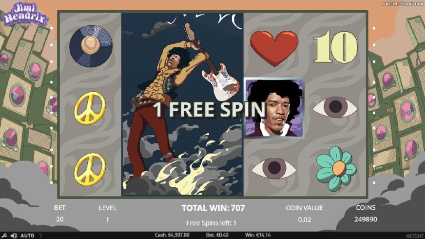 Jimi Hendrix slot screen 5