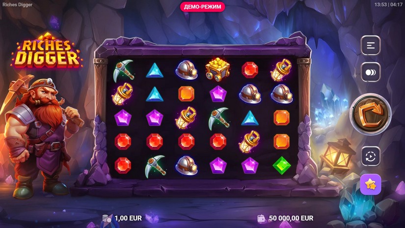 Riches Digger slot screen 1