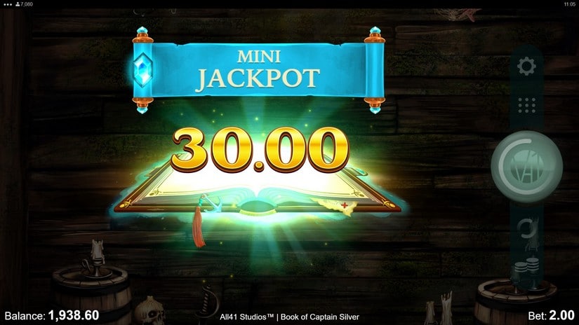 Book of Captain Silver slot screen 6