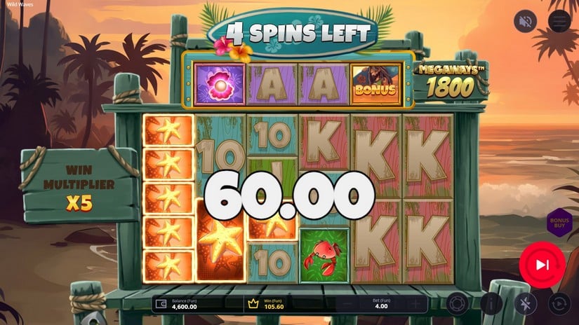 Wild Waves Megaways slot screen 5