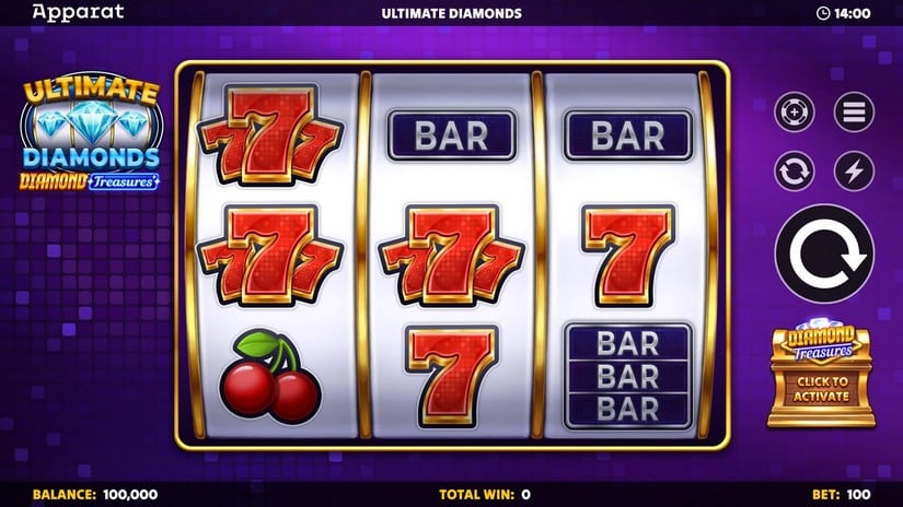 Ultimate Diamonds – Diamond Treasures slot screen 1