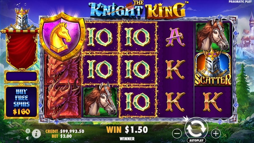 The Knight King slot screen 5
