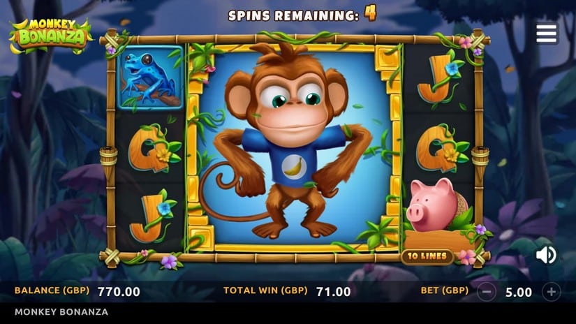 Monkey Bonanza slot screen 5