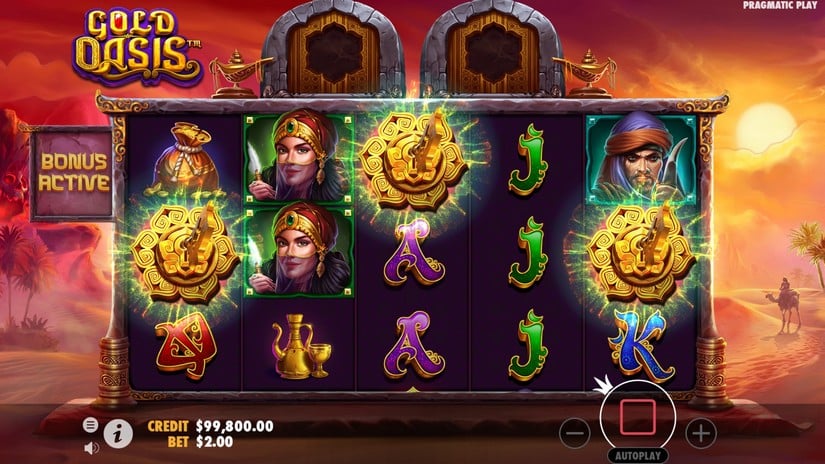 Gold Oasis slot screen 2
