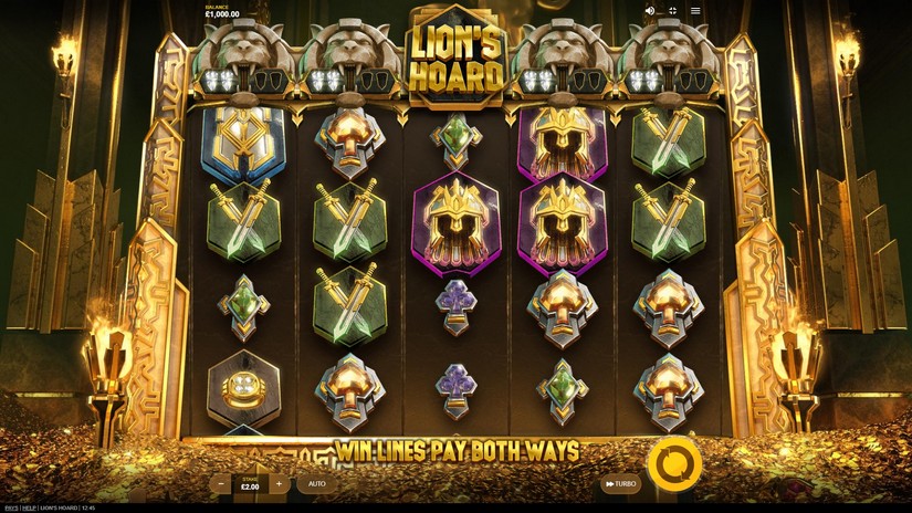 Lion’s Hoard slot screen 1