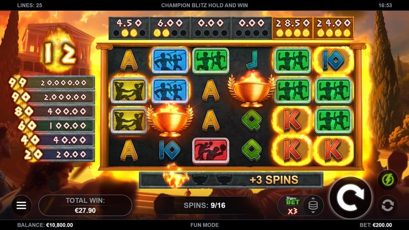 Champion Blitz Hold and Win slot screen 5