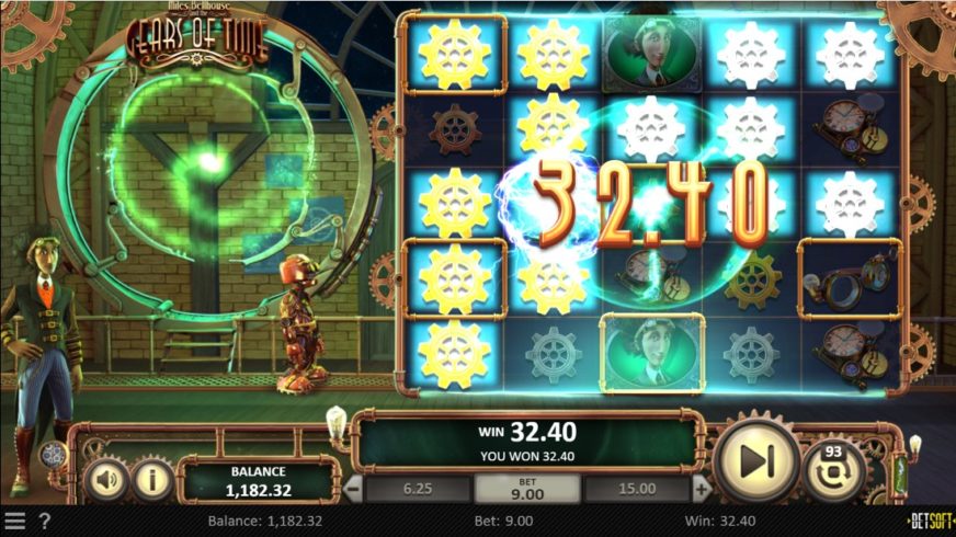 Miles Bellhouse and the Gears of Time slot screen 3