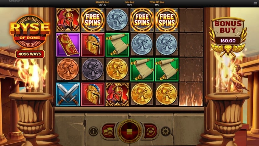 Ryse of Rome slot screen 2