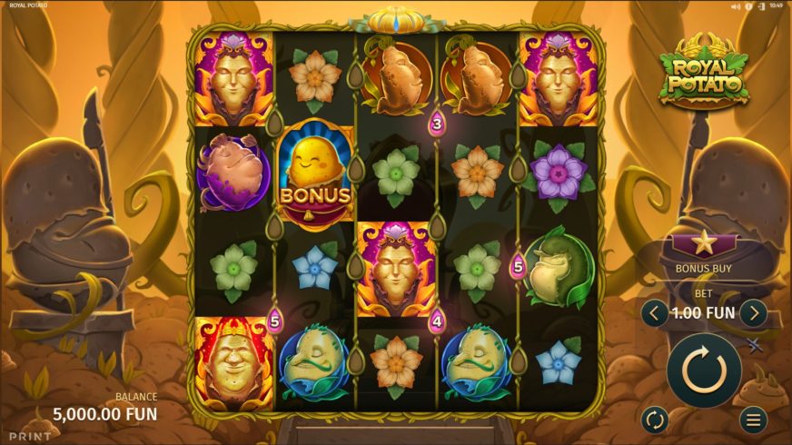 Royal Potato slot screen 1