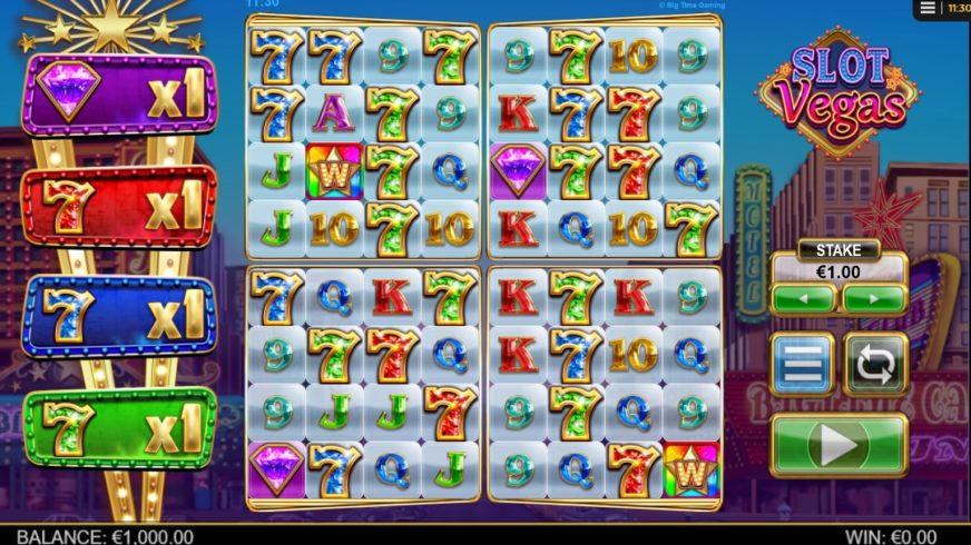 Slot Vegas Megaquads slot screen 1