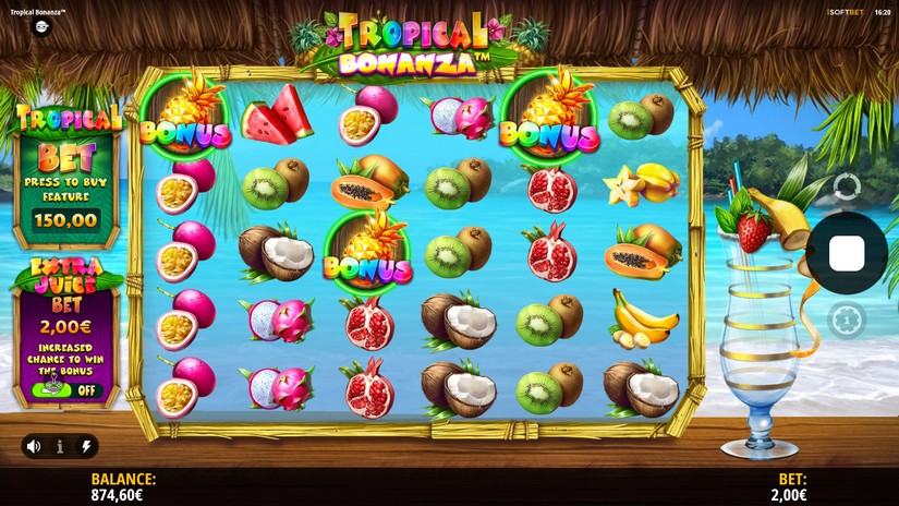 Tropical Bonanza slot screen 6