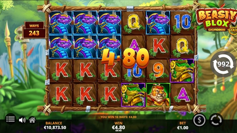 Beasty Blox Gigablox slot screen 3