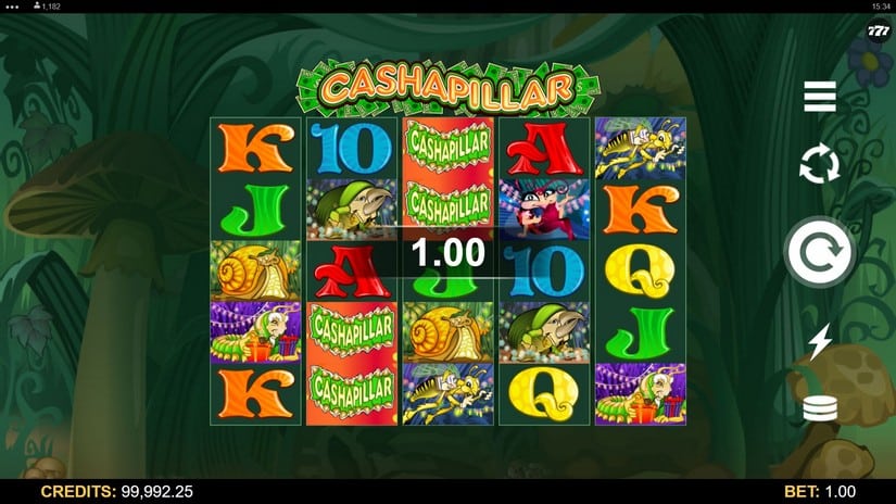 Cashapillar slot screen 2