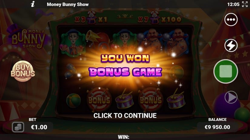Money Bunny Show slot screen 4