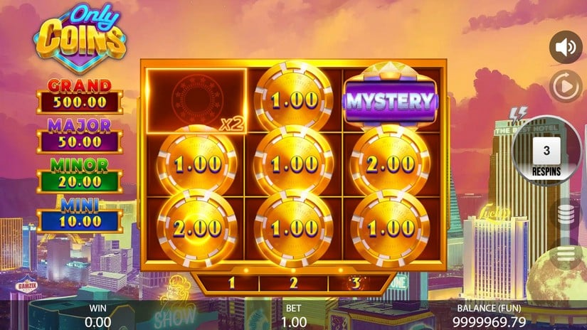 Only Coins slot screen 4