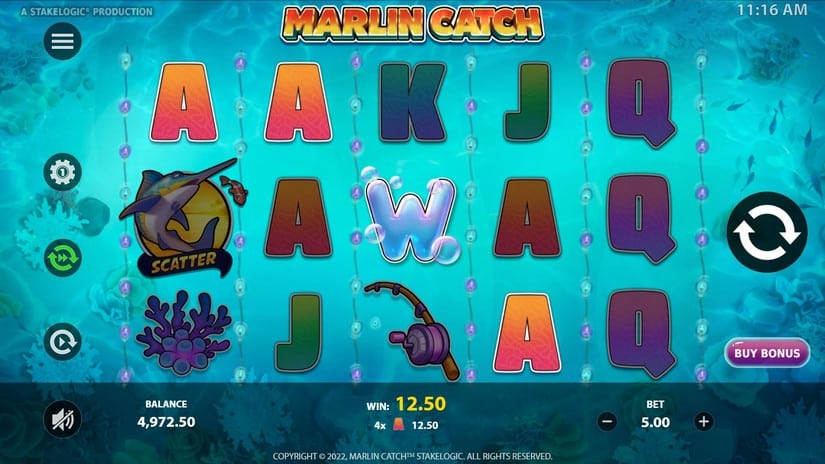 Marlin Catch slot screen 2