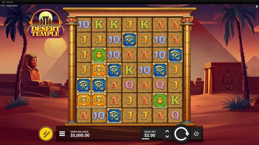 Desert Temple slot screen 1