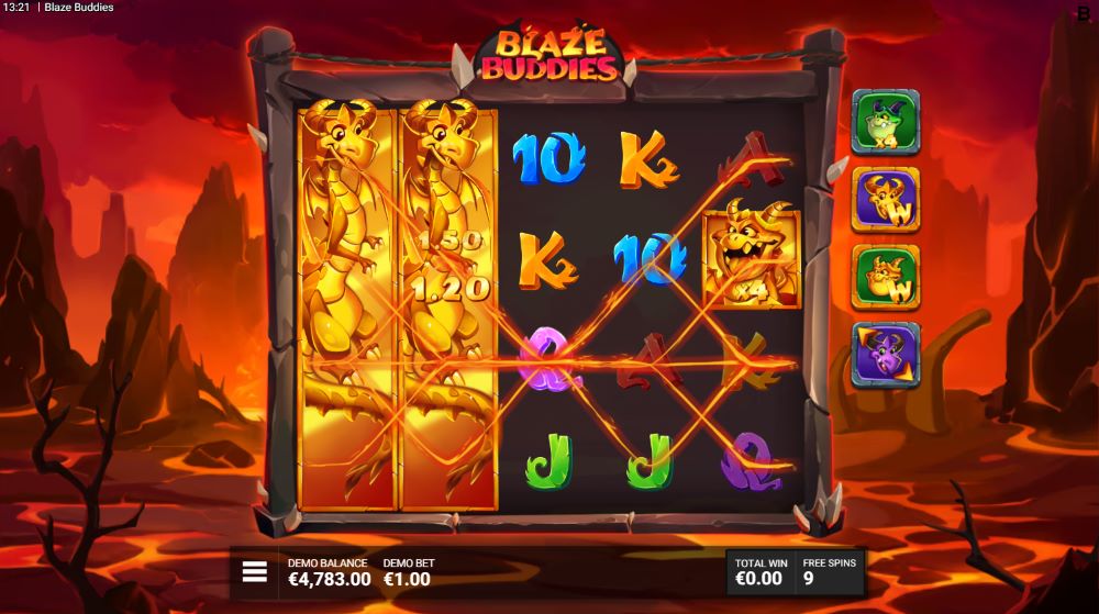Blaze Buddies free spins