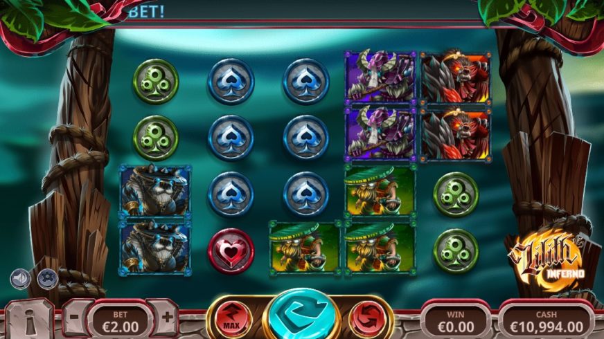 Lilith’s Inferno slot screen 1