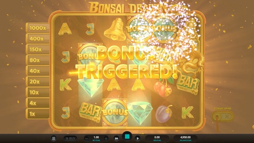 Bonsai Dragon Blitz Dream Drop slot screen 3