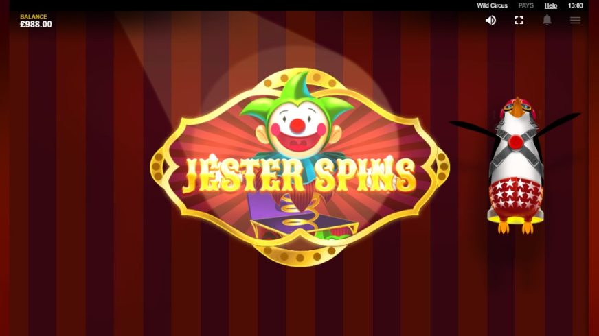 Wild Circus slot screen 3