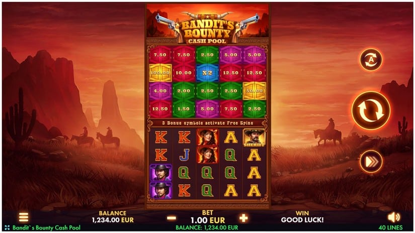 Bandit’s Bounty: Cash Pool slot screen 1