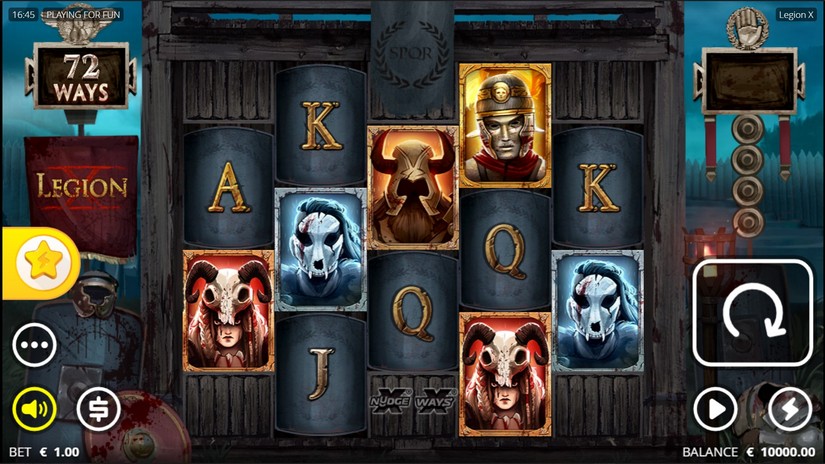 Legion X slot screen 1