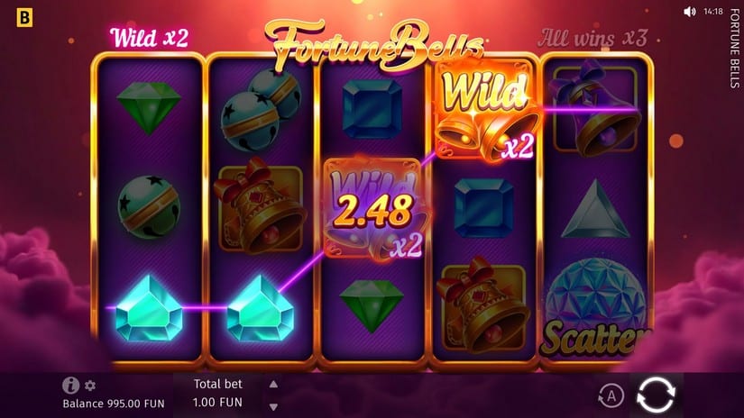 Fortune Bells slot screen 2