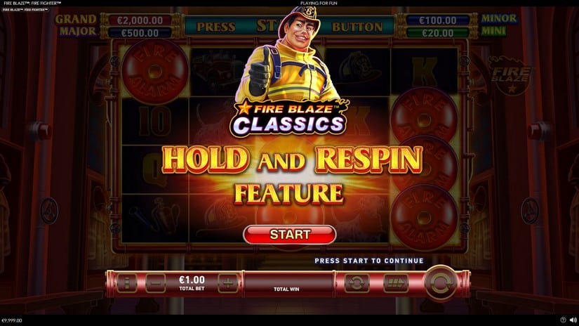 Fire Blaze Fire Fighter slot screen 3