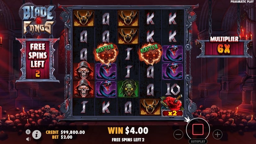 Blade & Fangs slot screen 1