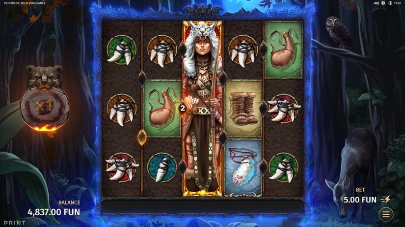 Huntress Wild Vengeance slot screen 5