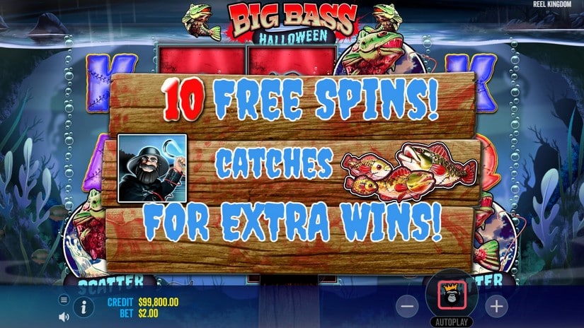 Big Bass Halloween slot screen 3