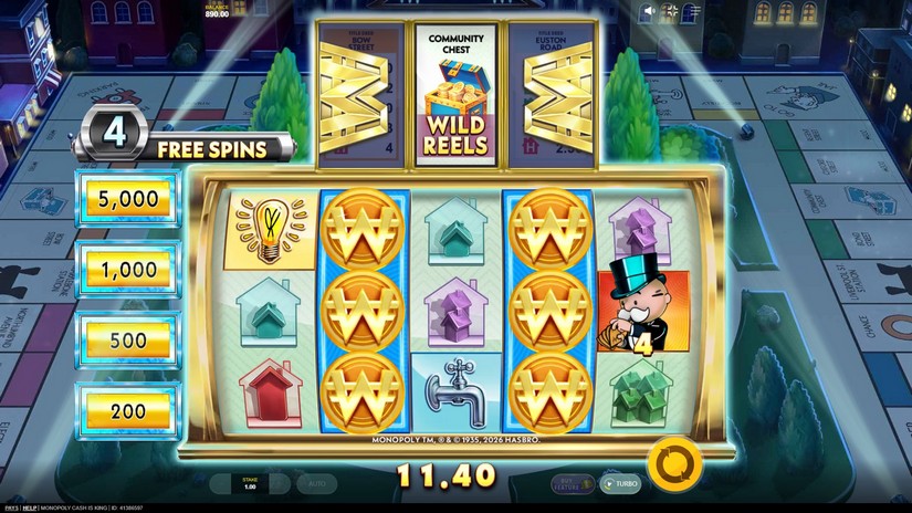 Monopoly Cash is King slot screen 4