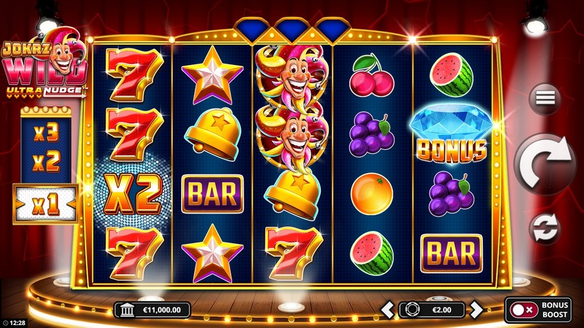 Jokrz Wild Ultranudge slot screen 1